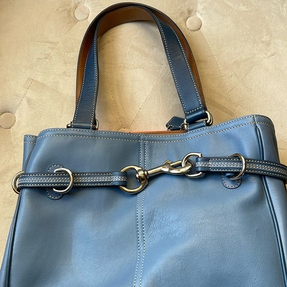 COACH RARE leather Vintage Y2K tote bag NWOT - Picture 3 of 12